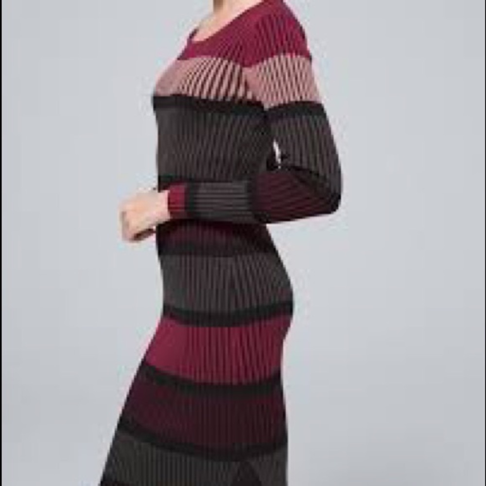 White House Black Market midi sweater dress